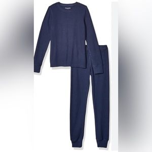 Amazon Essentials Girls Thermal Long Underwear Set Navy size L (10)